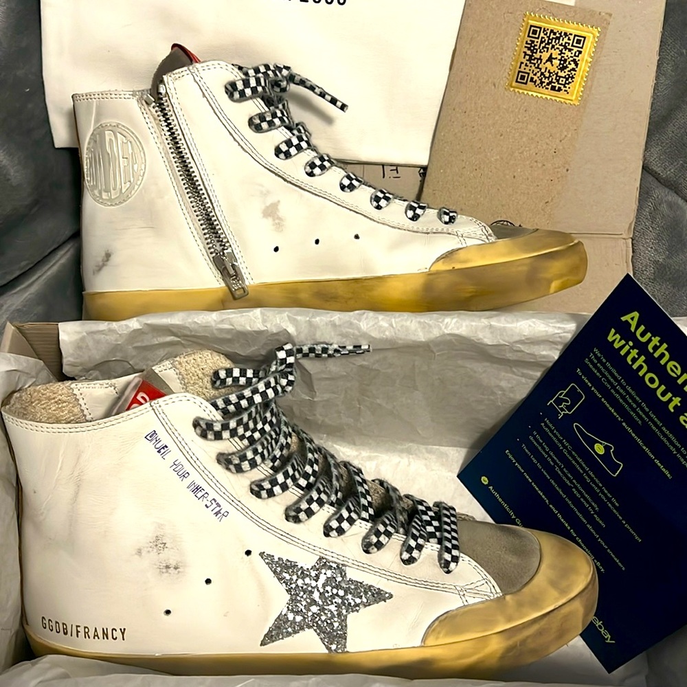 Brand new in box Golden Goose high tops size 39 - Picture 1 of 12